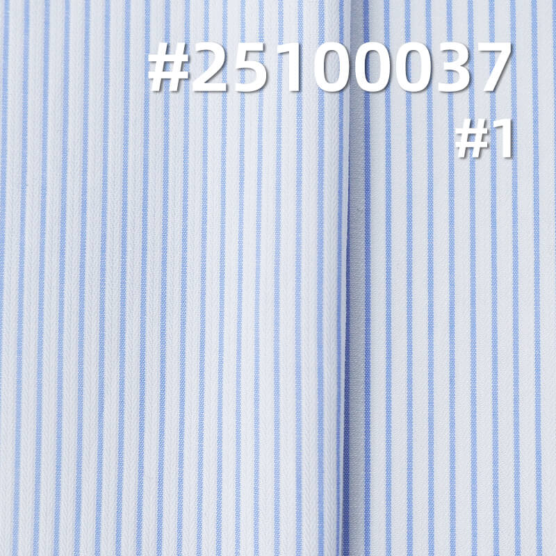 全棉色织条子布|118g/m2纯棉提花布料|时尚衬衫 裙子面料