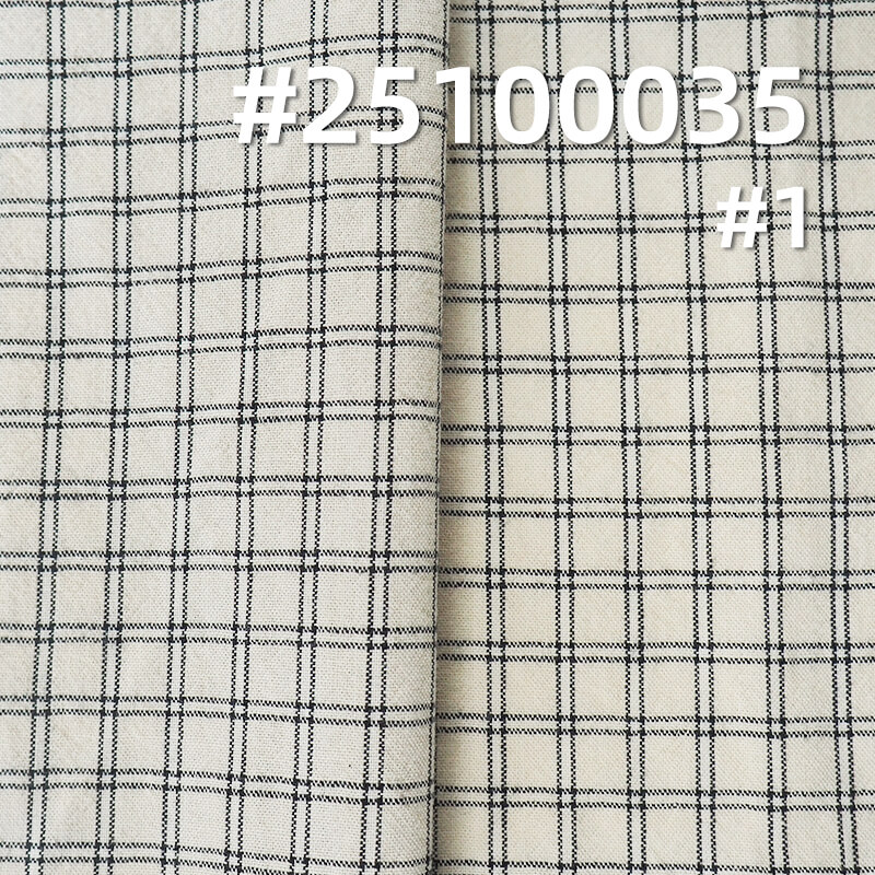 全棉色织格子布|130g/m2平纹绉布|格仔布|休闲衬衫 裙子面料