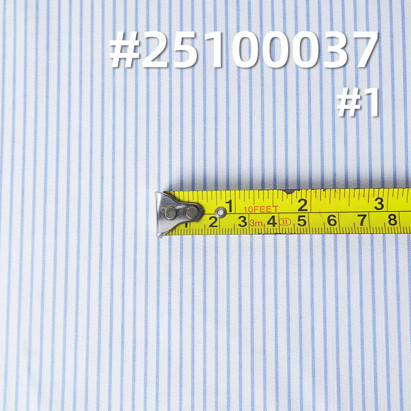 全棉色织条子布|118g/m2纯棉提花布料|时尚衬衫 裙子面料