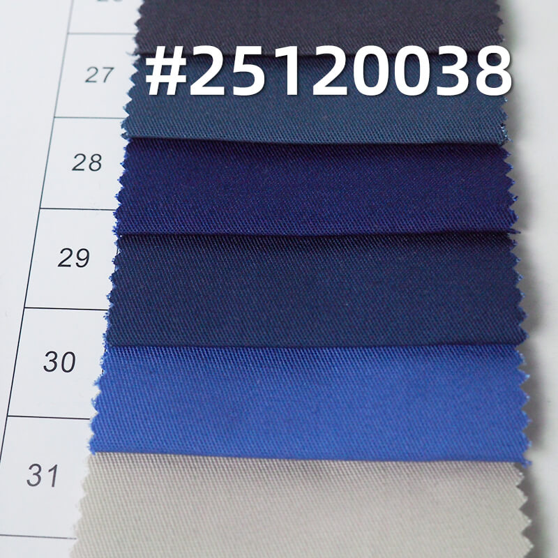涤棉细斜|155g/m2 梭织TC斜纹染色布|2/1左斜|工作服 制服 工装面料