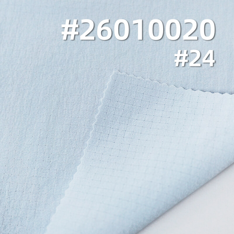 凉感泡泡皱格仔布|105g/m2锦纶弹力格子布(0.3cm*0.3cm)|三分格|瞬间凉感|吸湿快干|轻量户外服 速干衣 沙滩裤