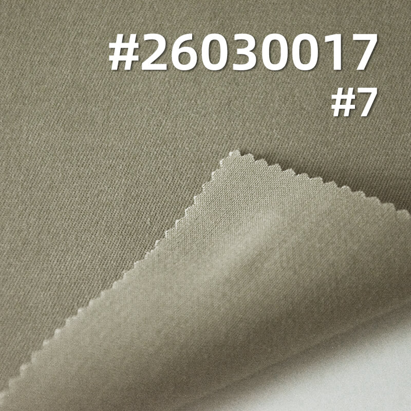 棉弹精梳32S高密染色布|190g/m2弹力雪花绒斜纹棉布|四片右斜|休闲上衣 工装裤 裙子面料