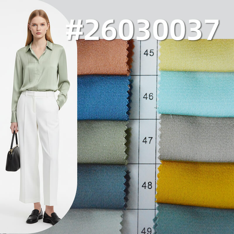 醋酸單面麻|145g/m2全滌色丁布|醋酸緞面布|女裝襯衫 裙子 禮服面料