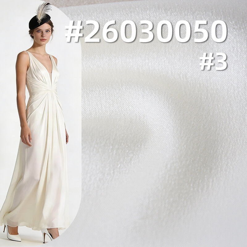 钻石单面麻|170g/m2闪亮缎面色丁布|触感凉爽|时尚女装 衬衫 连衣裙 晚礼服面料