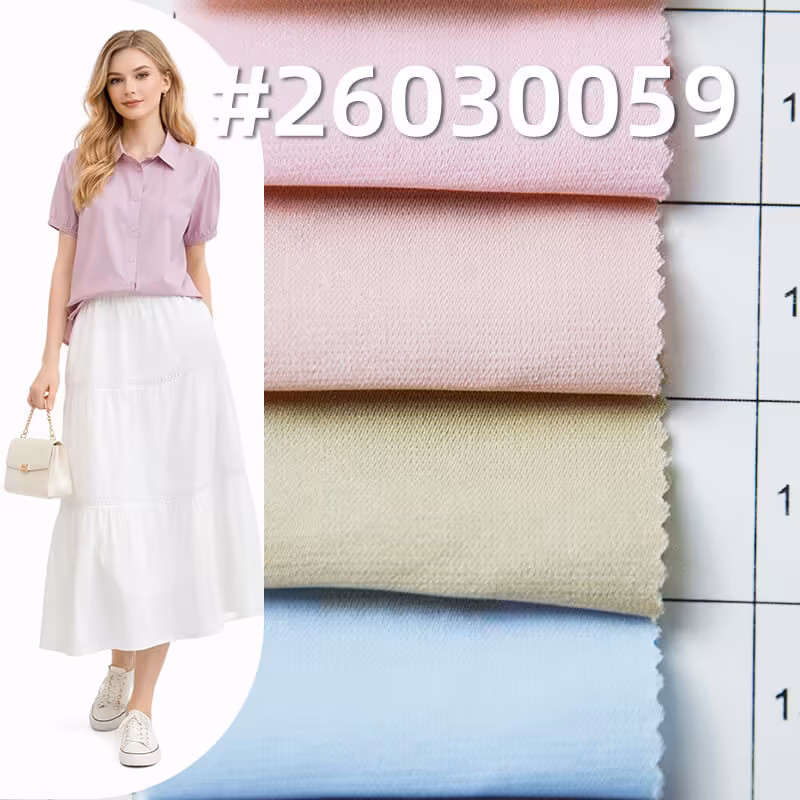 精品法兰皱|170g/m2涤纶弹力破卡皱布|微皱舒爽|休闲衬衫 山本裤 连衣裙面料