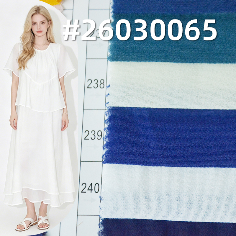 精品珍珠雪纺(强珠感)|85g/m2涤纶平纹染色布|雪纺珠布料|时尚上衣 汉服 古装 裙子面料