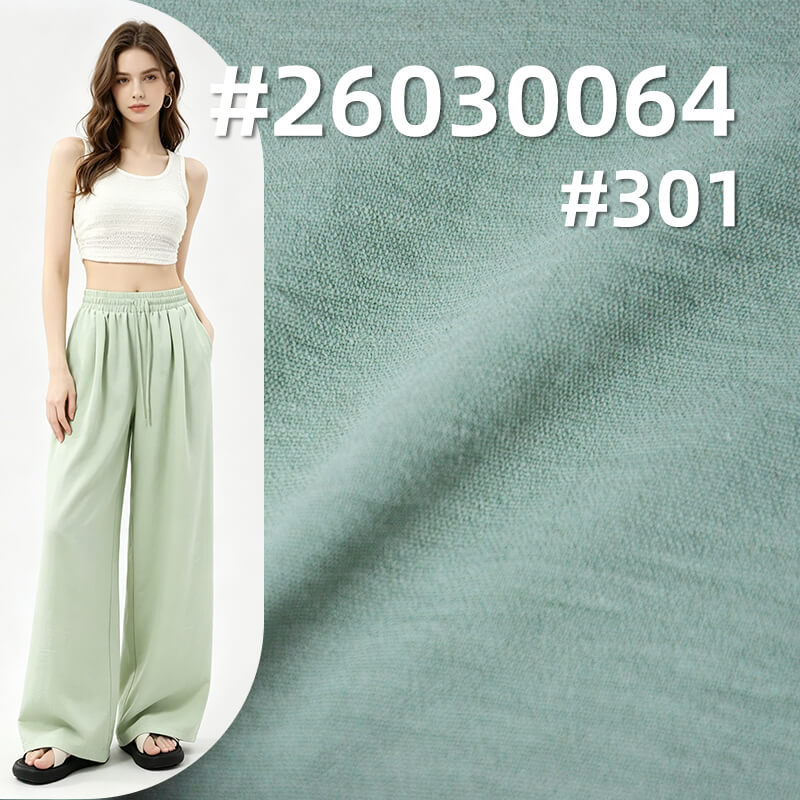 冰丝皱(起皱)|160g/m2涤纶平纹染色布|气流皱|仿棉麻皱布|休闲上衣 连衣裙 山本裤面料