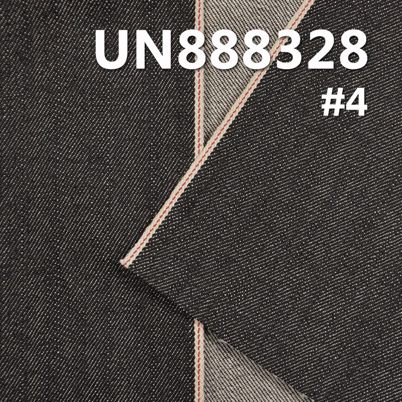 100%棉竹节右斜红边牛仔布 12oz 30/31" UN888328