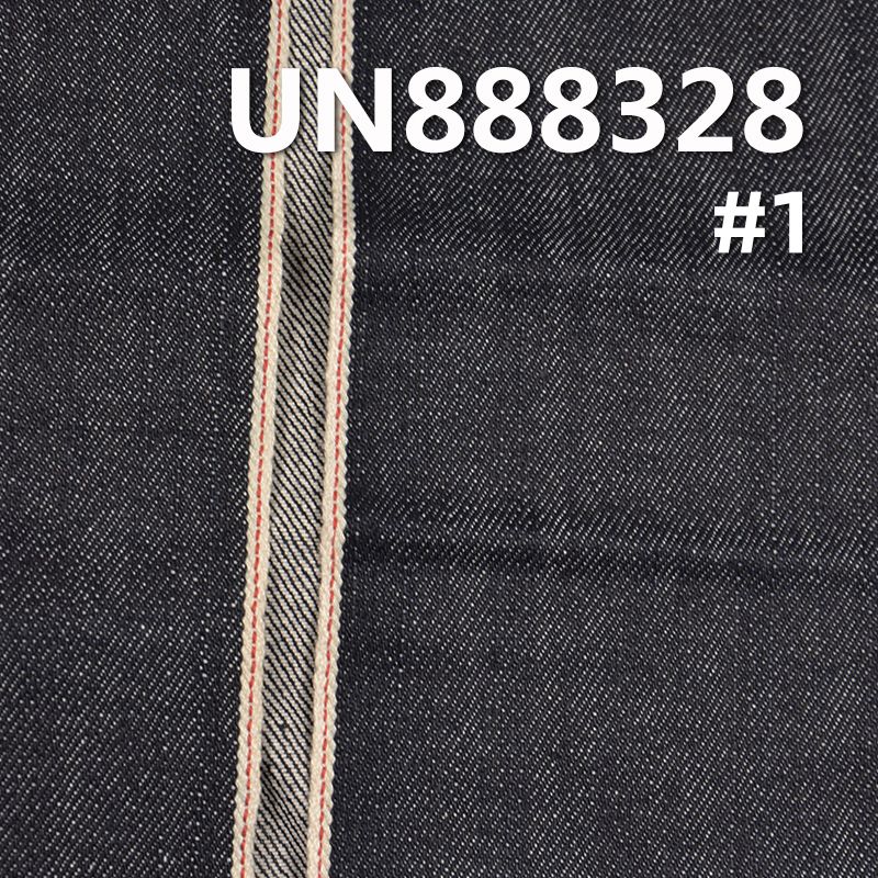 100%棉竹节右斜红边牛仔布 12oz 30/31" UN888328