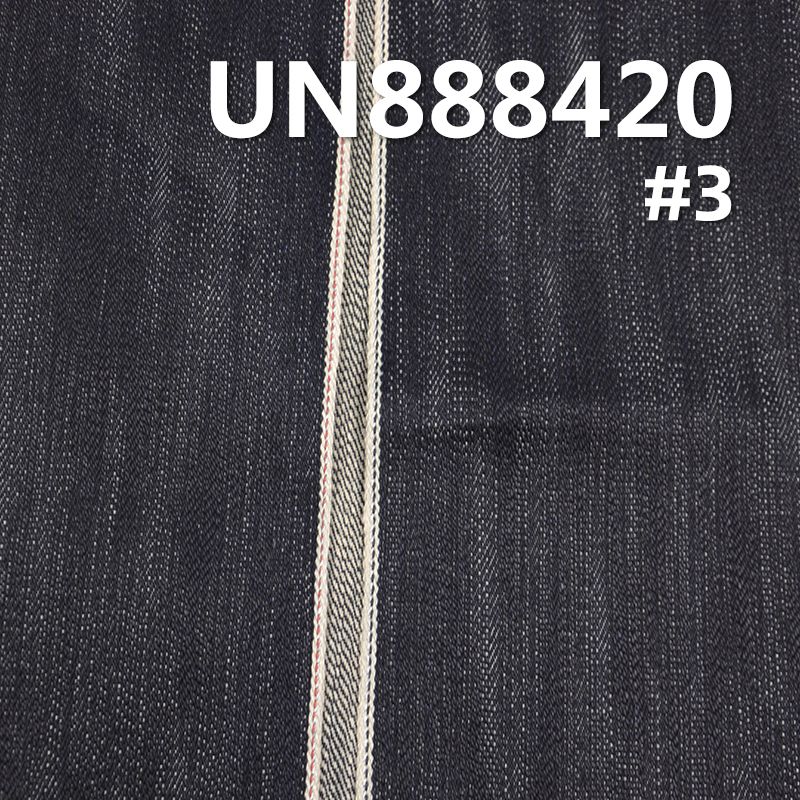 100%棉竹节右斜重磅红边牛仔布 20oz 29/30" UN888420