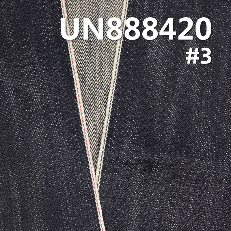100%棉竹节右斜重磅红边牛仔布 20oz 29/30" UN888420