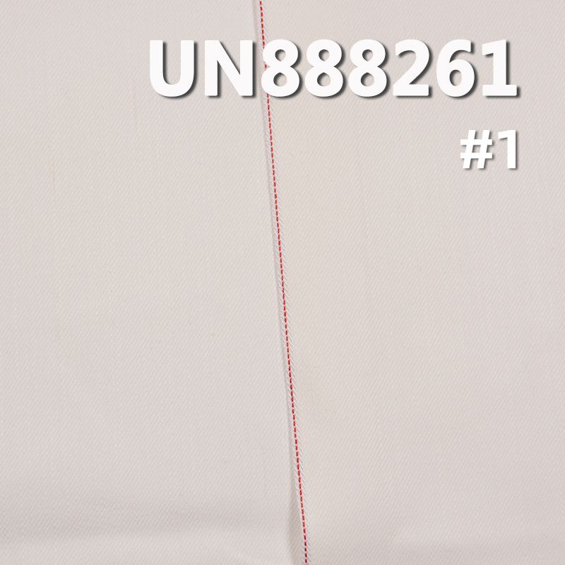 100%棉竹节右斜红边白牛 11oz 32" UN888261
