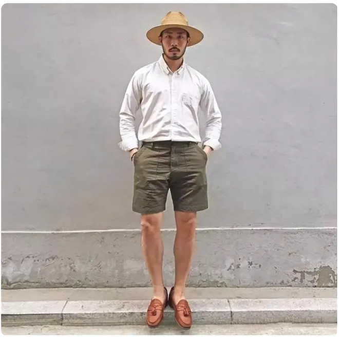 工裝短褲潮酷有型，型男夏季多選擇，時尚顯年輕