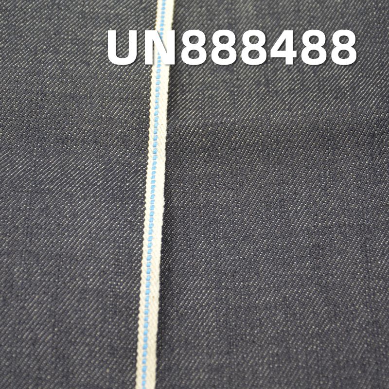 全棉竹節右斜色邊牛仔布 12.5oz 32/33" UN888488