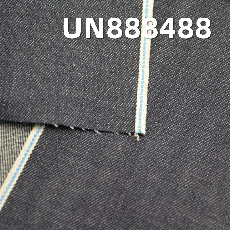 全棉竹節右斜色邊牛仔布 12.5oz 32/33" UN888488