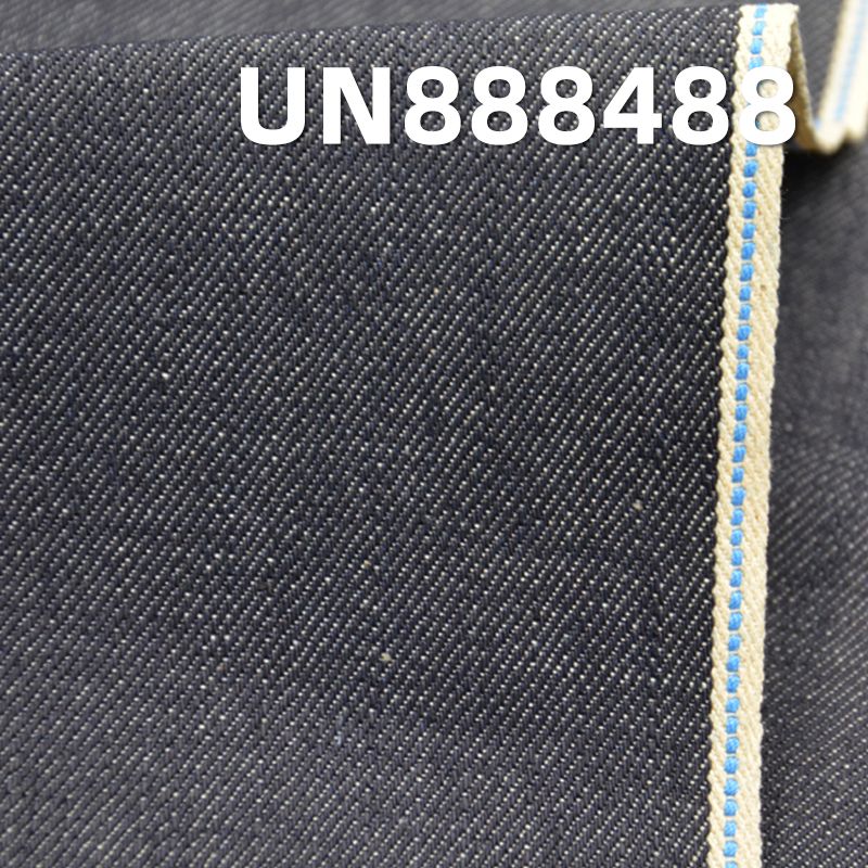 全棉竹節右斜色邊牛仔布 12.5oz 32/33" UN888488