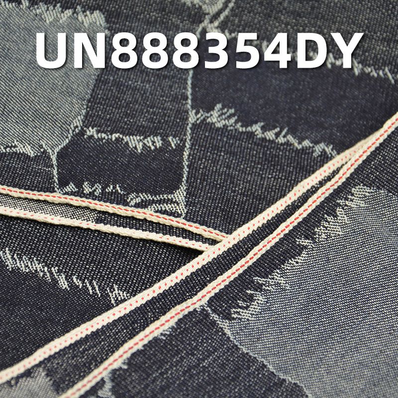 全棉直竹大提花色邊牛仔 12.5oz 32/33" UN888354DY