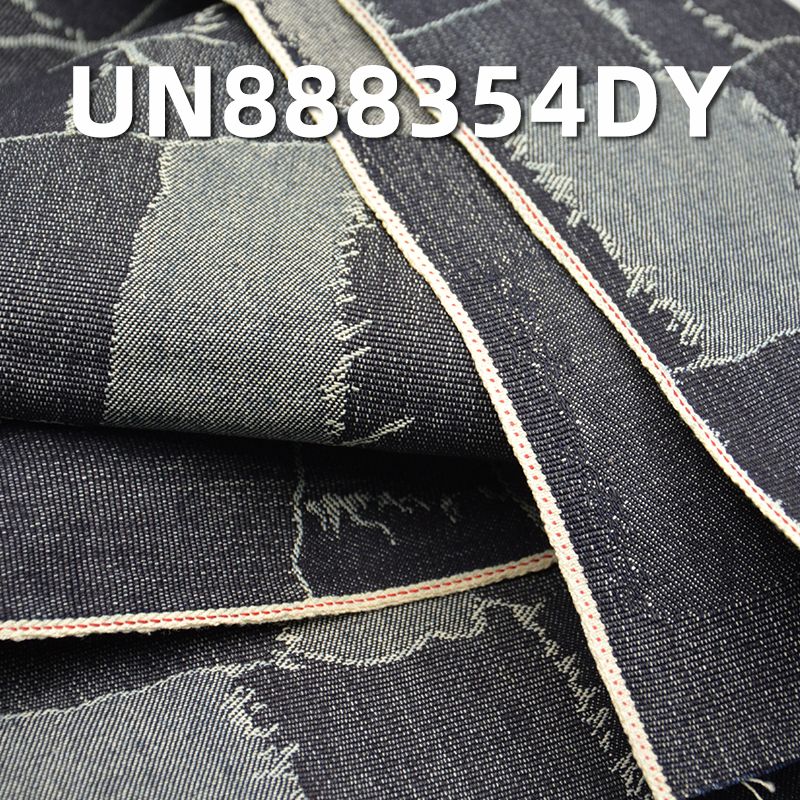 全棉直竹大提花色邊牛仔 12.5oz 32/33" UN888354DY