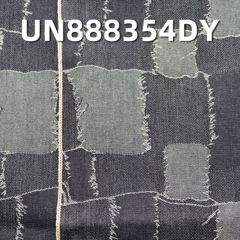 全棉直竹大提花色邊牛仔 12.5oz 32/33" UN888354DY