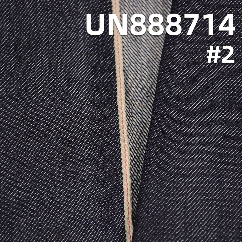 全棉竖竹右斜红边牛仔布 14.3oz 32/33" UN888714