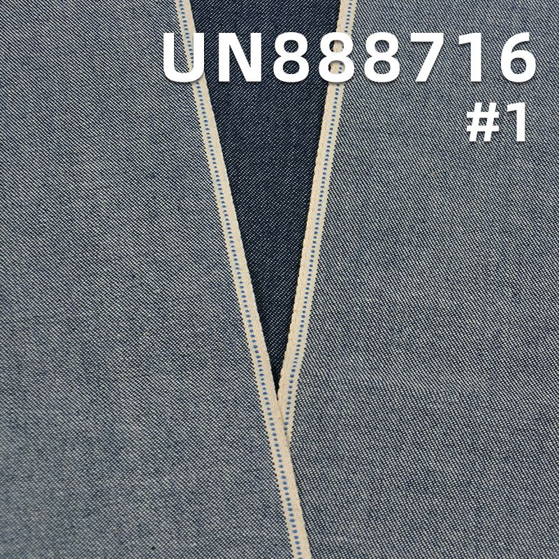 全棉竖竹右斜红边牛仔布 9oz 30/31“ UN888716