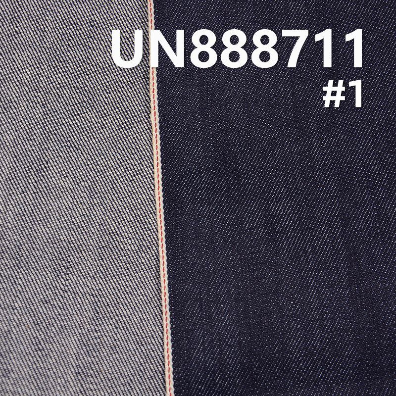 100%棉竖竹右斜红边牛仔布 13oz 30/31" UN888711