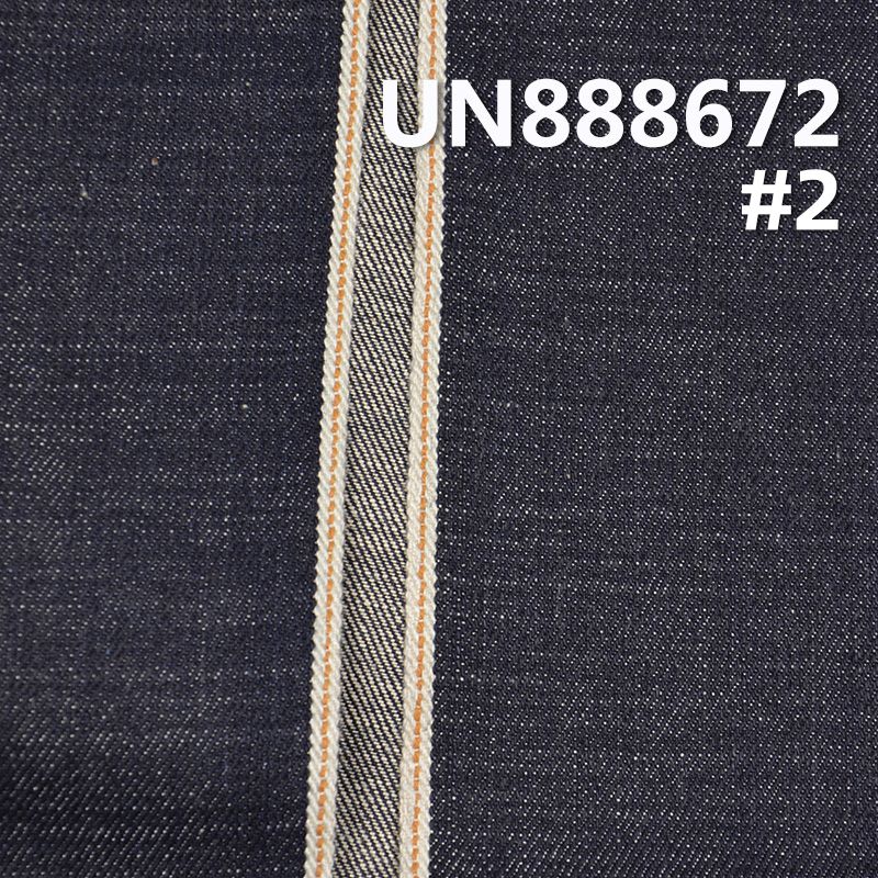 100%棉竹节右斜红边牛仔布 13oz 32/33" UN888672