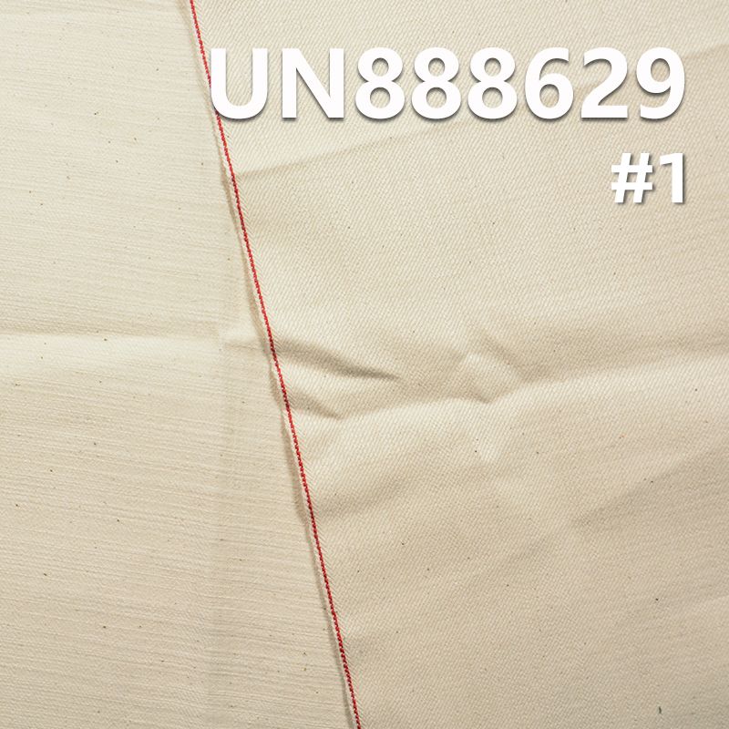 100%棉竹節右斜紅邊色布 14oz 33/34” UN888629