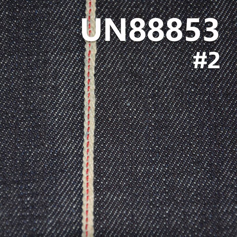 全棉竹节右斜红边牛仔布 14oz 32/33" UN88853