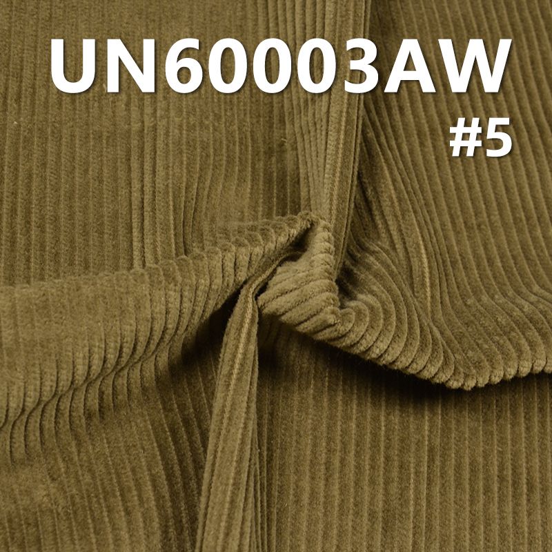 全棉6坑4片燈芯絨 立體洗水 295g/m2  57/58" UN60003AW