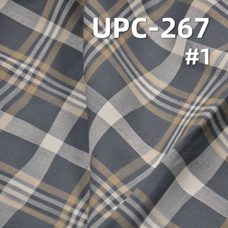 全棉波浪纹色织格仔布 130g/m² 57/58“ UPC-267