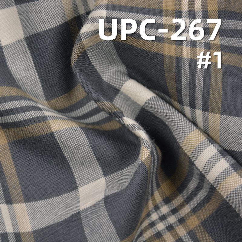 全棉波浪纹色织格仔布 130g/m² 57/58“ UPC-267