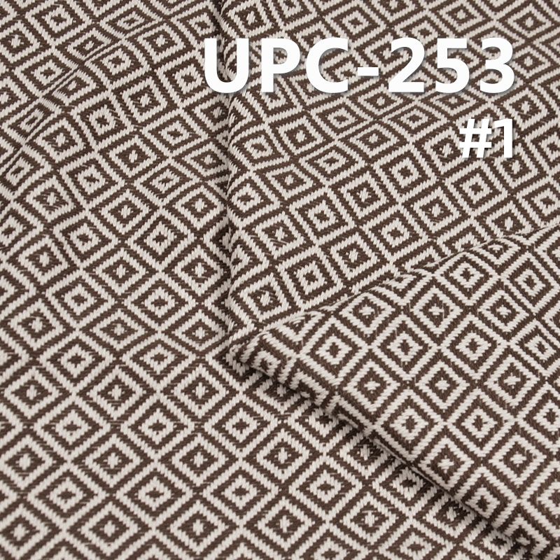 全棉提花色织布 300g/m2 57/58" 100%棉菱形提花色织布 UPC-253