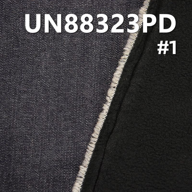 全棉竹節退漿復合貼絨牛仔布 12.6oz 58/59" UN88323PD