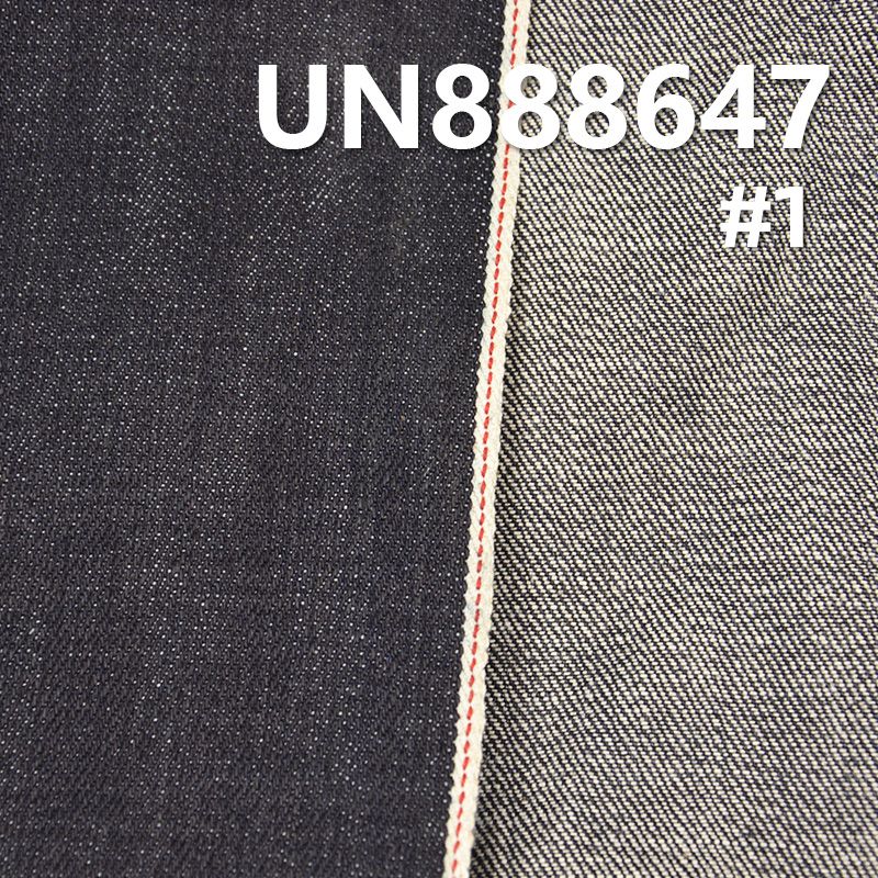 100%棉竹節右斜紅邊牛仔布 15oz 32/33" UN888647