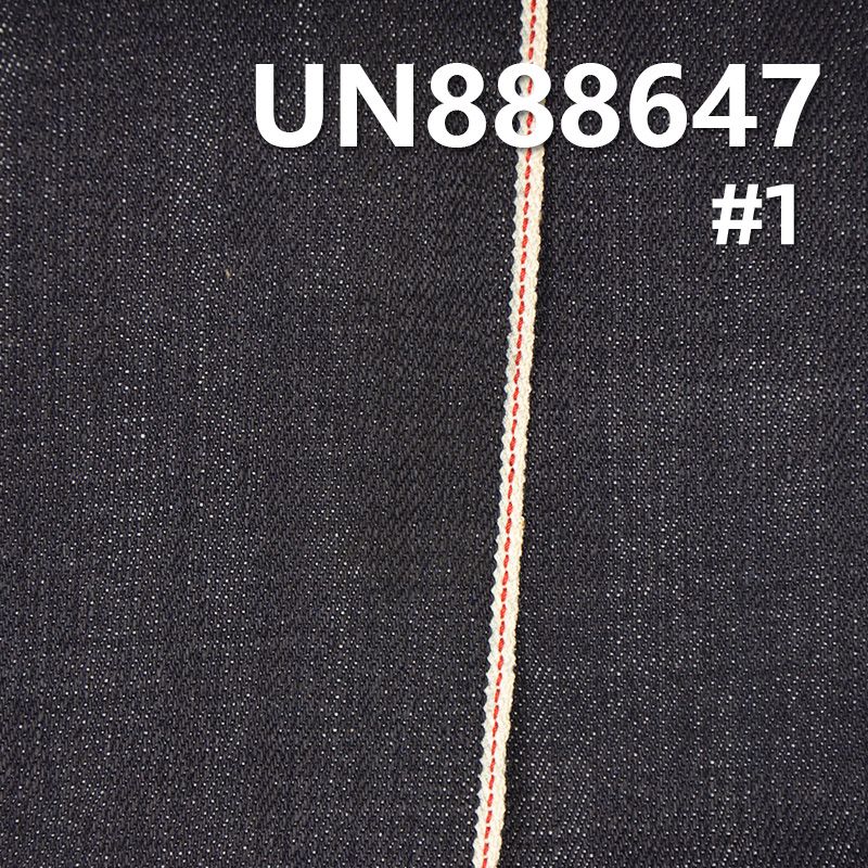 100%棉竹节右斜红边牛仔布 15oz 32/33" UN888647