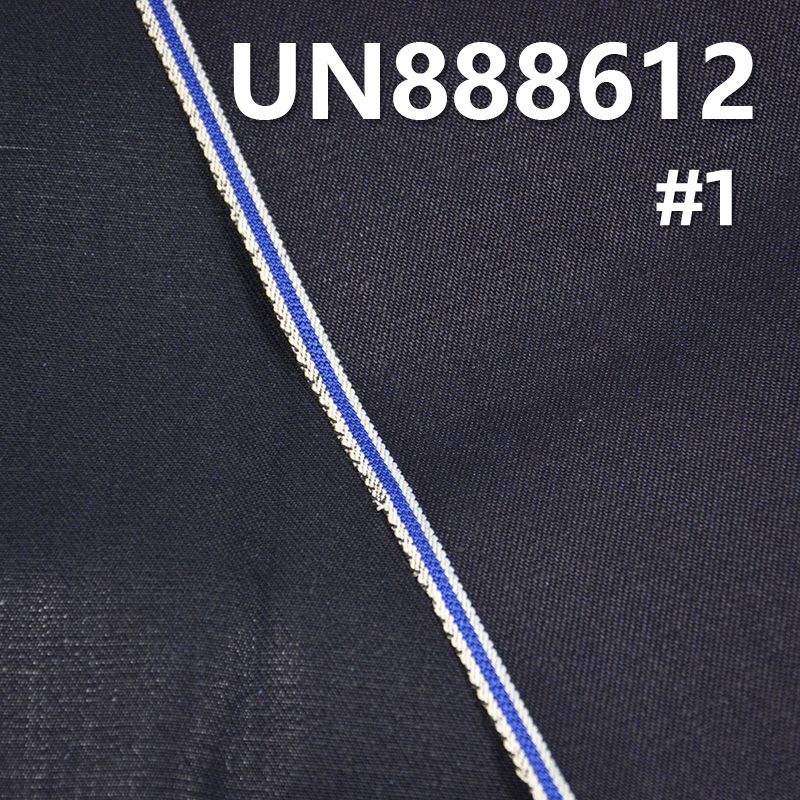 100%棉右斜色织斜纹红边牛仔布 14oz 30/31" UN888612