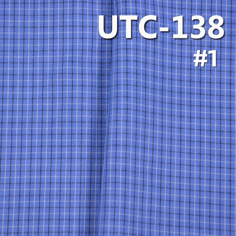 涤棉色织格子布 140g/m2 55/56" UTC-138