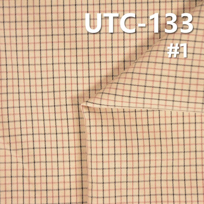 滌棉色織格子布 140g/m2 55/56" UTC-133