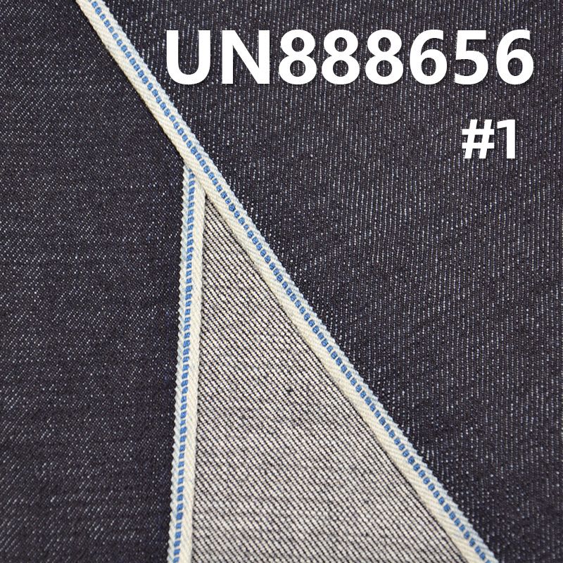 全棉竹节右斜红边牛仔布 13.5oz 32/33" UN888656