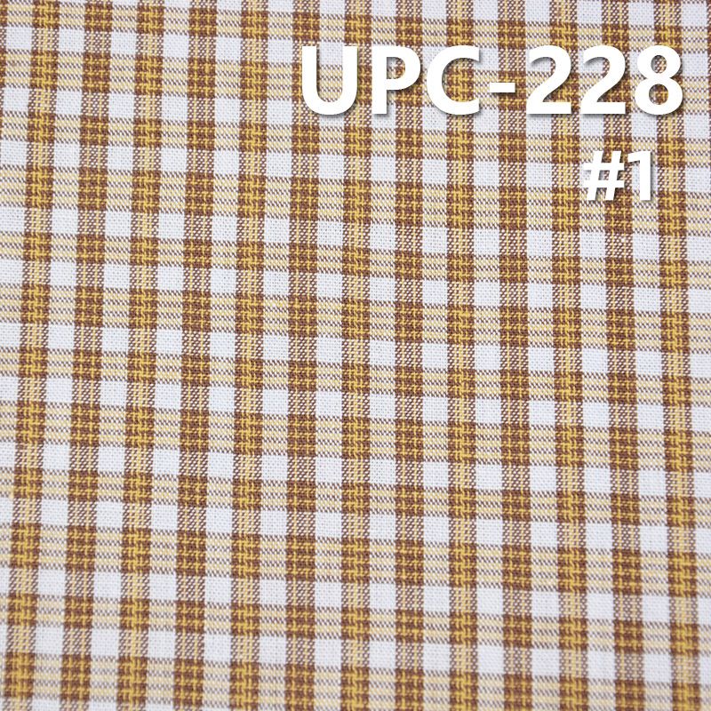 全棉色織格子布 140g/m2 57/58” UPC-228