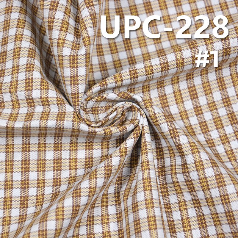 全棉色織格子布 140g/m2 57/58” UPC-228