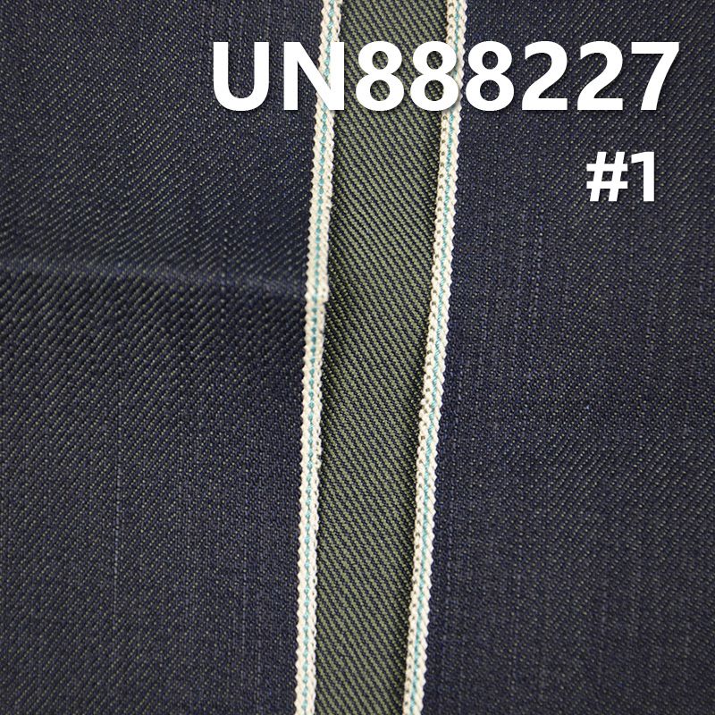 滌棉竹節右斜牛仔 12oz 32/33" 35%滌65%棉竹節右斜紅邊牛仔 UN888227