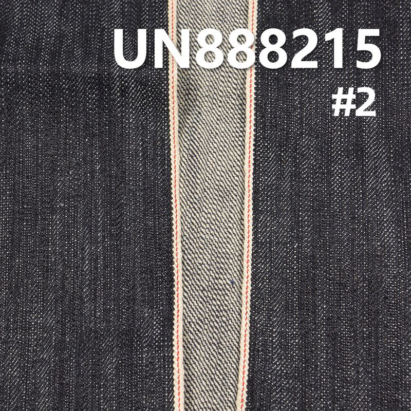 全棉粗犷竹节右斜红边牛仔布 15.6oz 32/33" UN888215