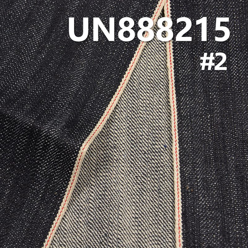 全棉粗犷竹節右斜紅邊牛仔布 15.6oz 32/33" UN888215