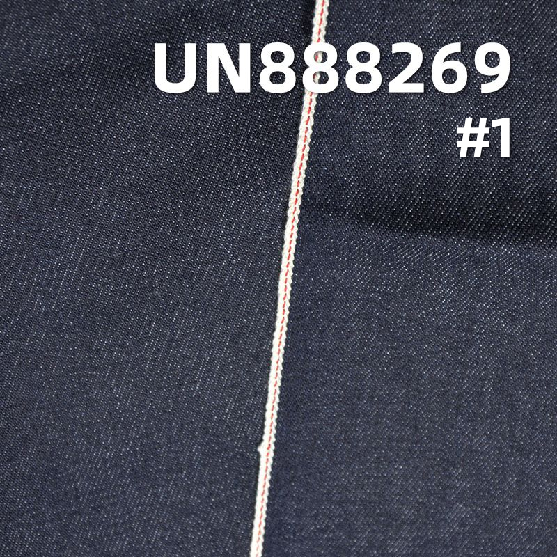 歐美時尚全棉右斜色邊牛仔 15oz 32/33" UN888269