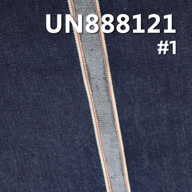 全棉竹節右斜紅邊牛仔 13.5oz 32" UN888121