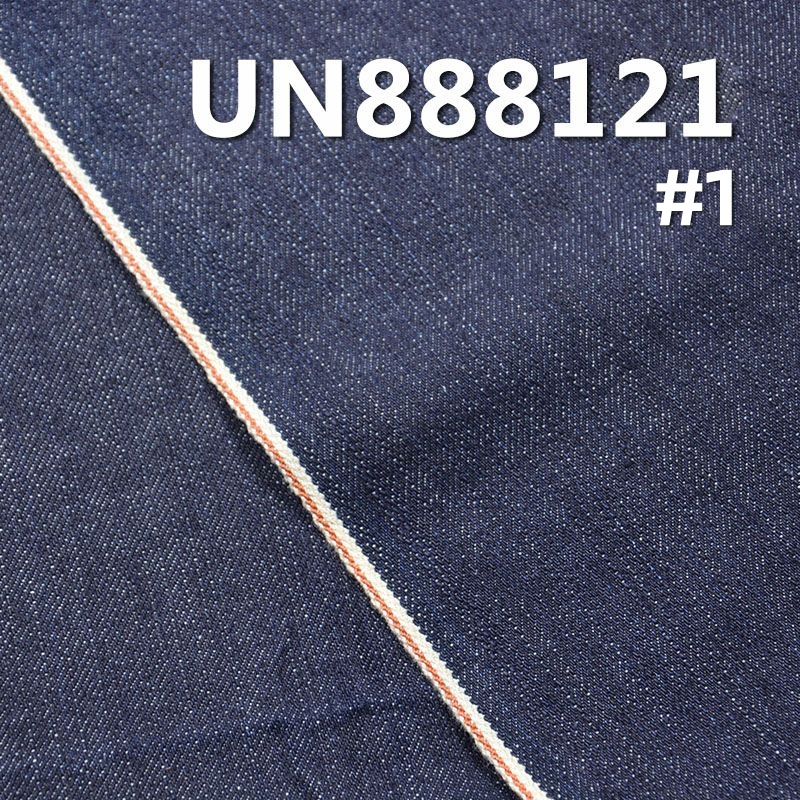 全棉竹節右斜红邊牛仔 13.5oz 32" UN888121