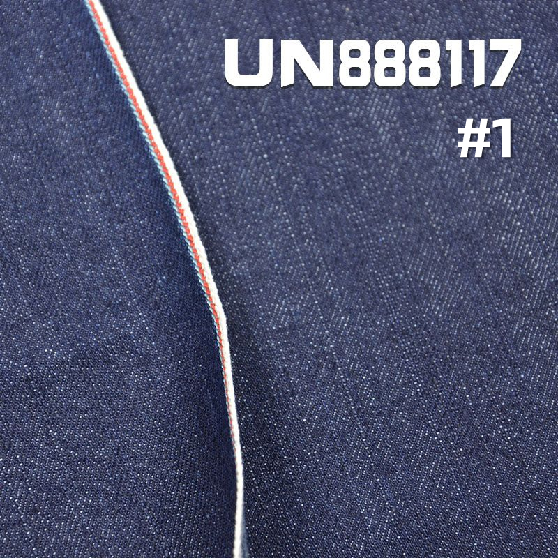 全棉竹节右斜红邊牛仔 13.5oz 32" UN888117