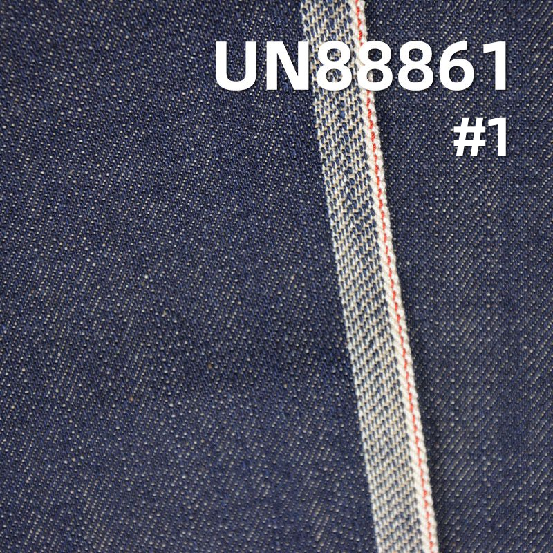 全棉竹節右斜紅邊牛仔布 13.4oz 32/33" UN88861